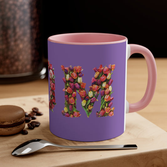 Mom Tulips on Purple
