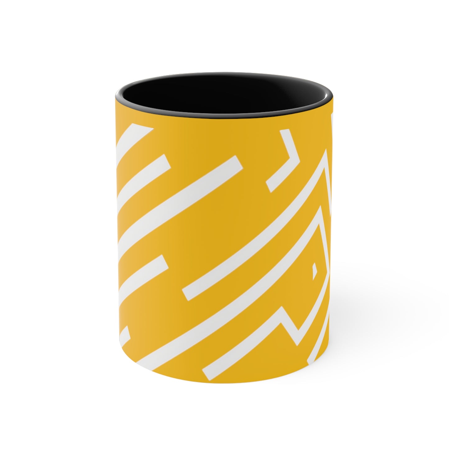 Simple Geo Stripe on Yellow