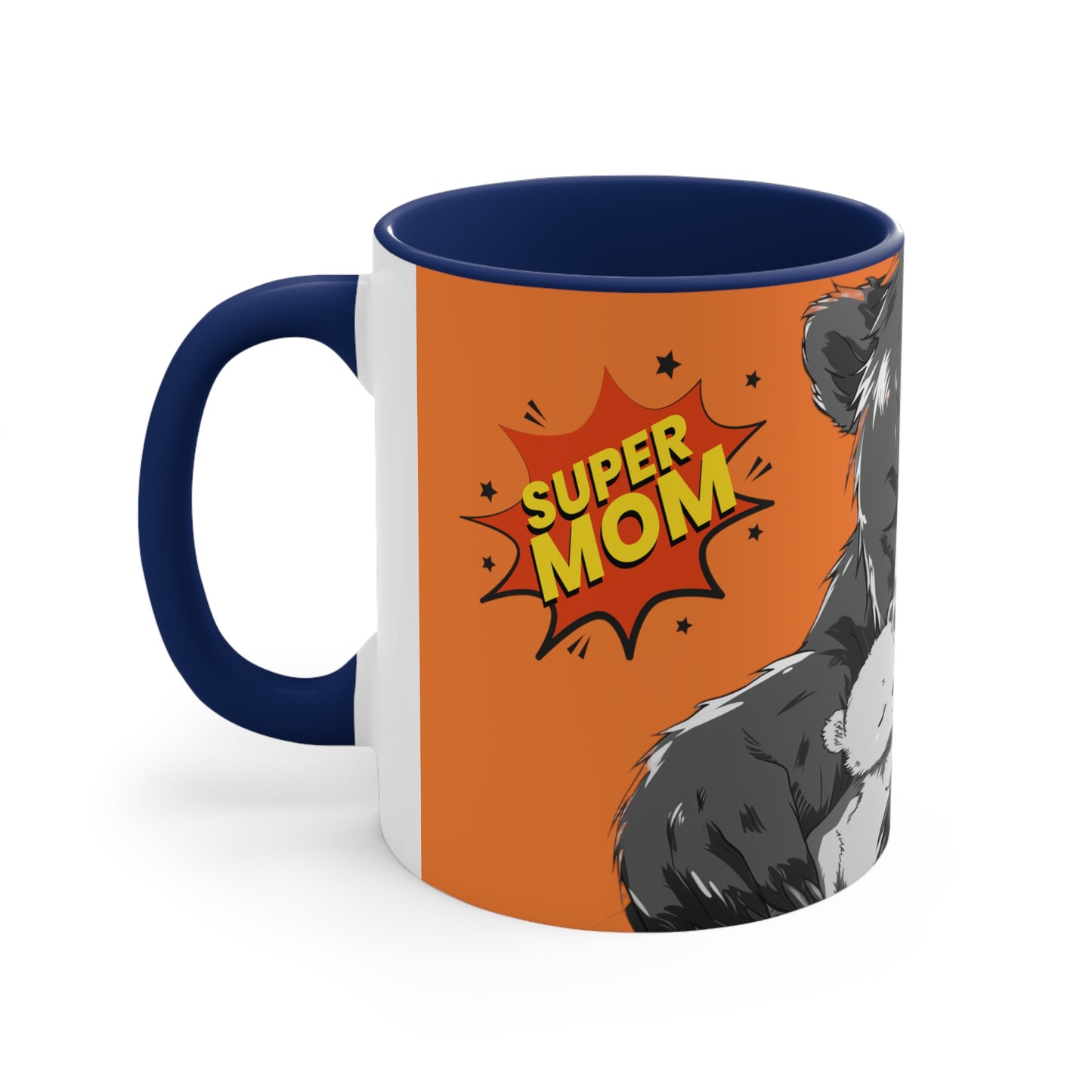 Super Momma Bear on Orange