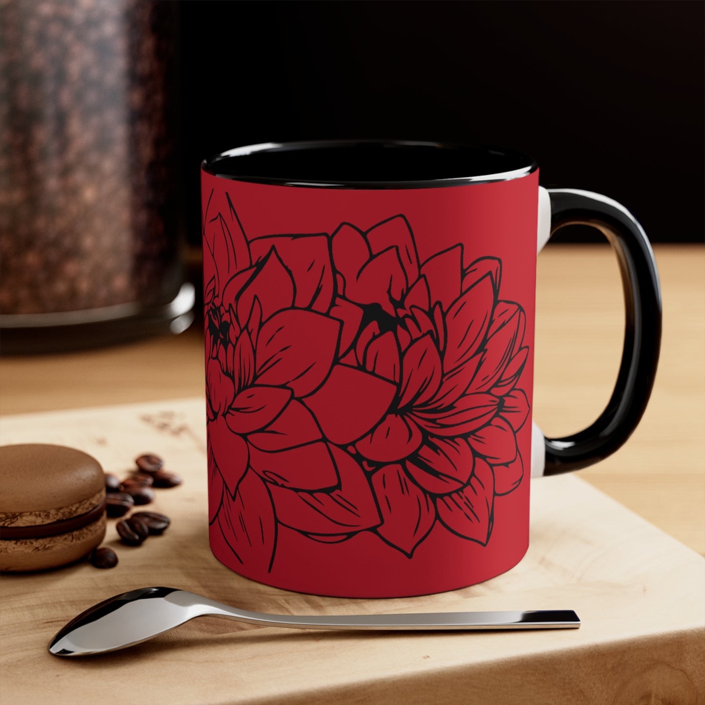 Gardenias on Red