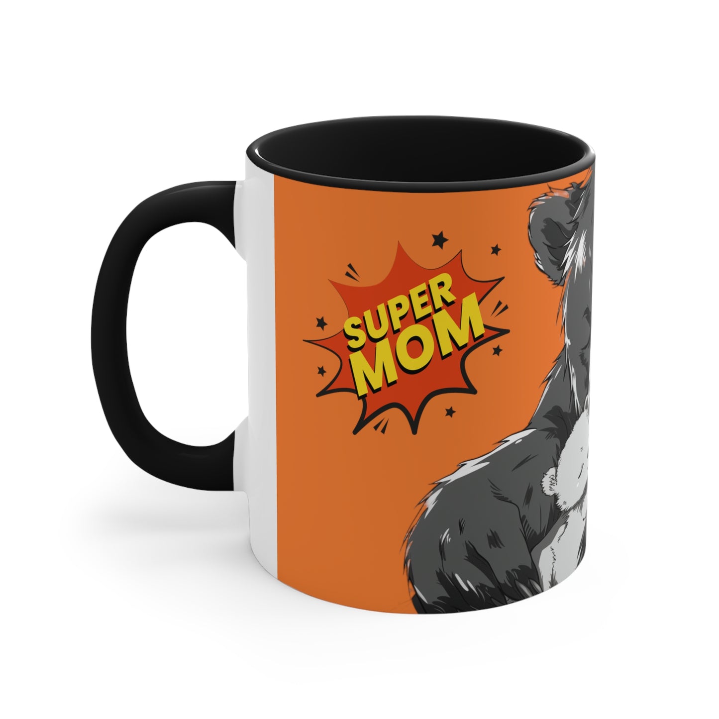 Super Momma Bear on Orange