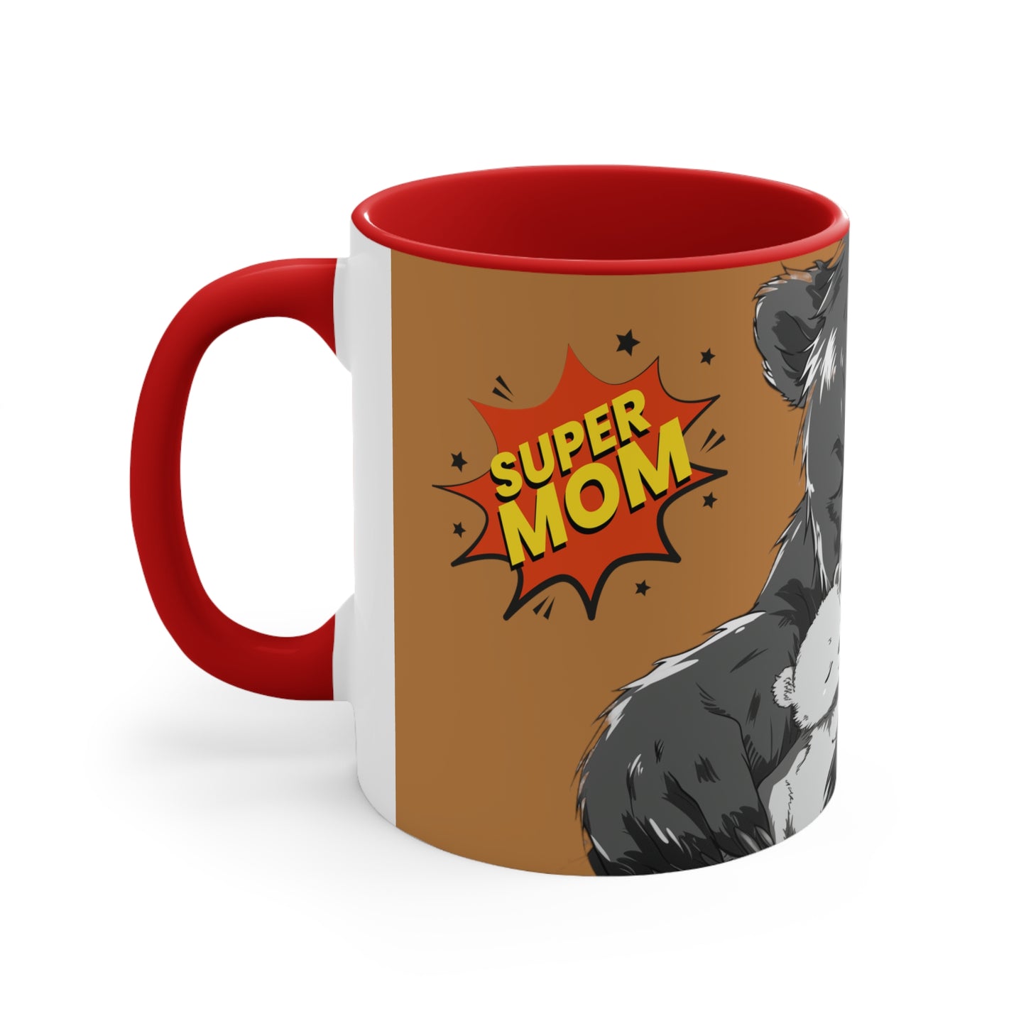 Super Momma Bear on Brown
