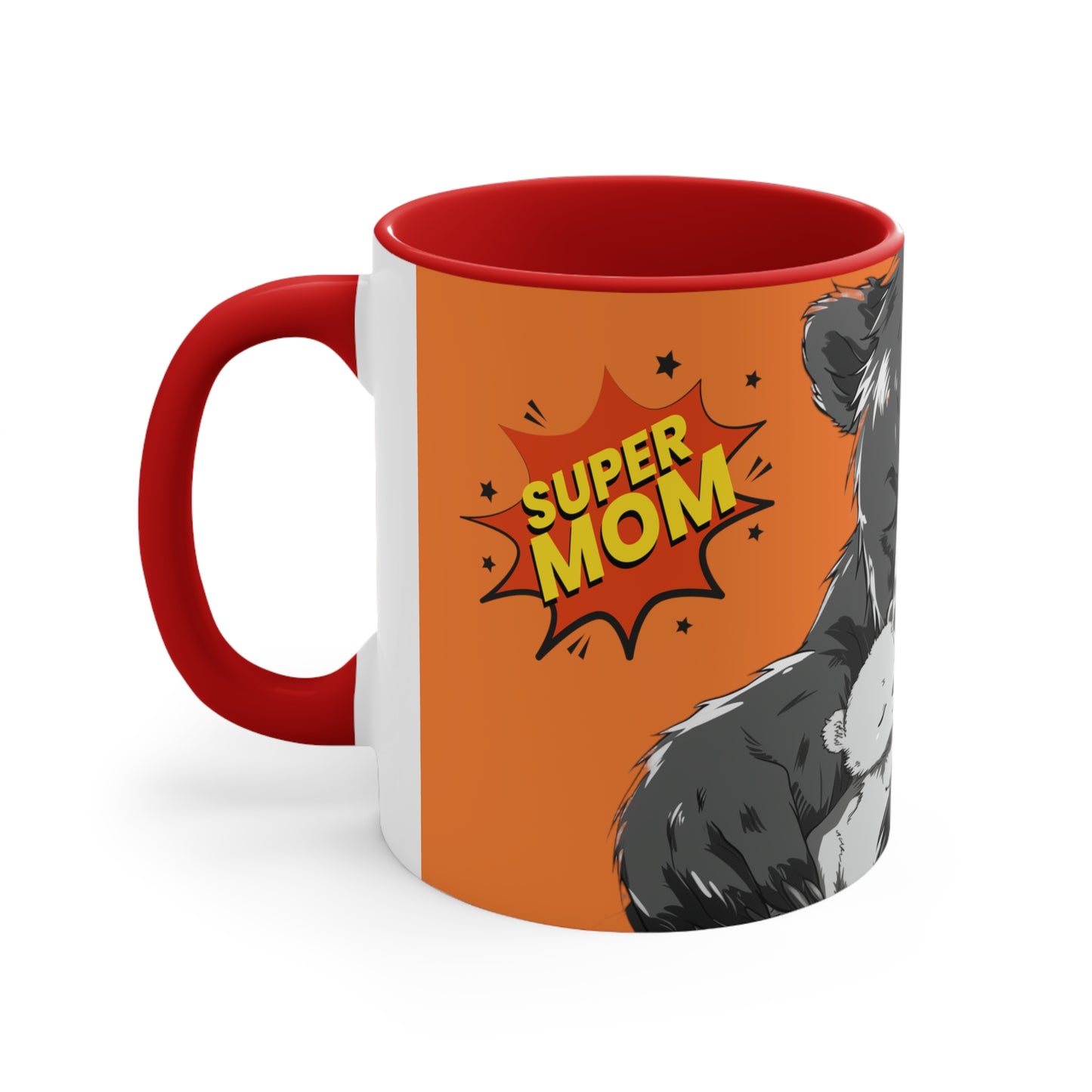 Super Momma Bear on Orange