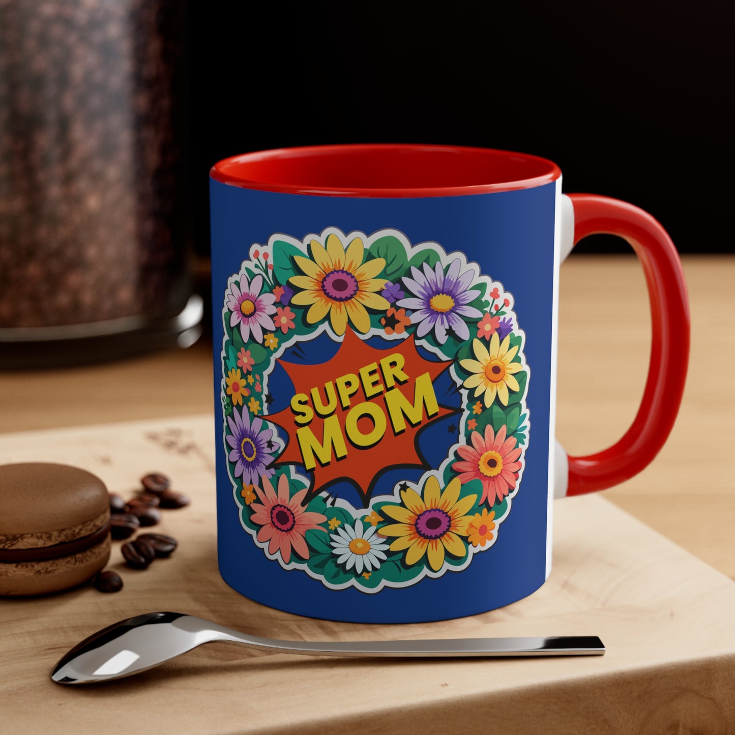 Super Mom on Blue