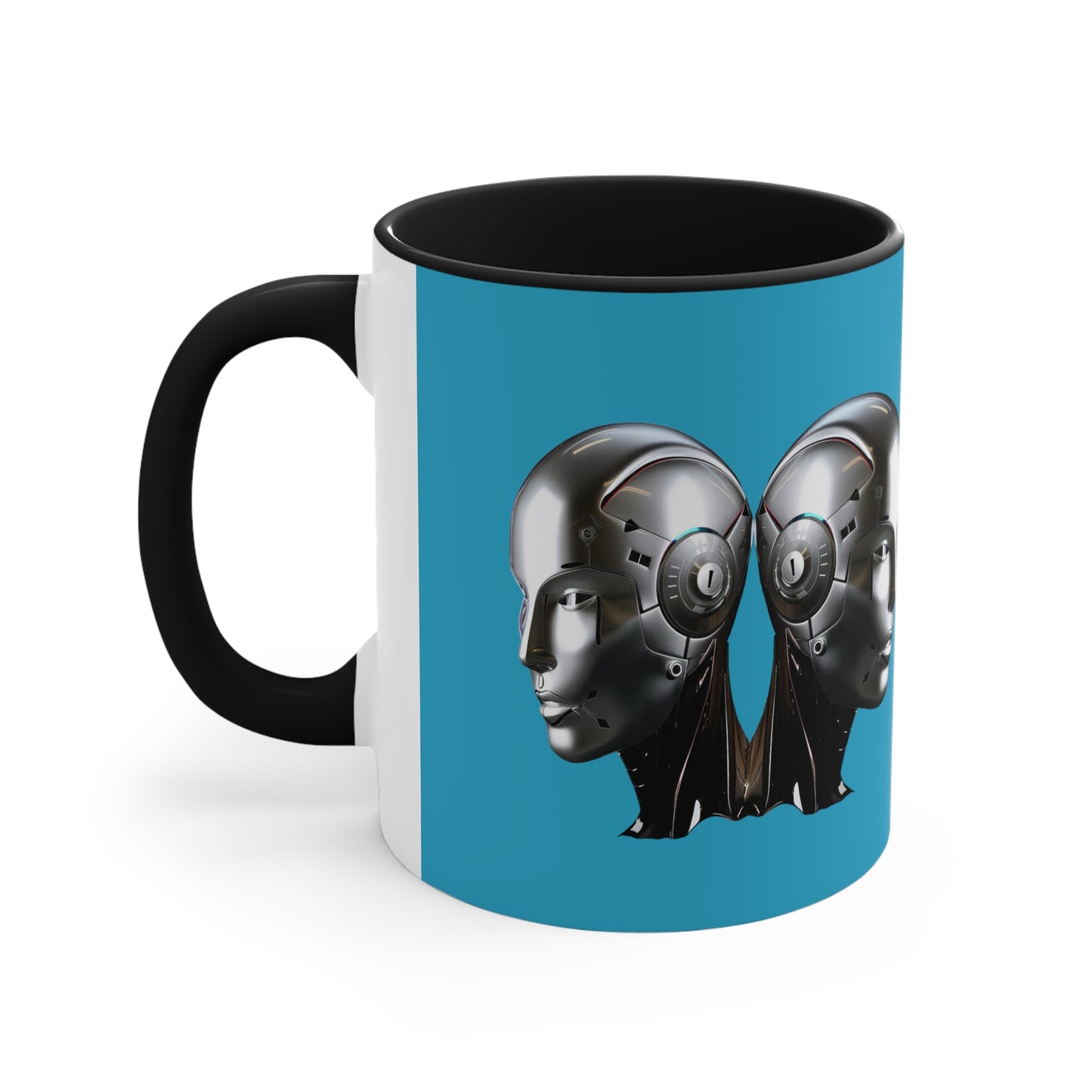 Cyborg on Turquoise