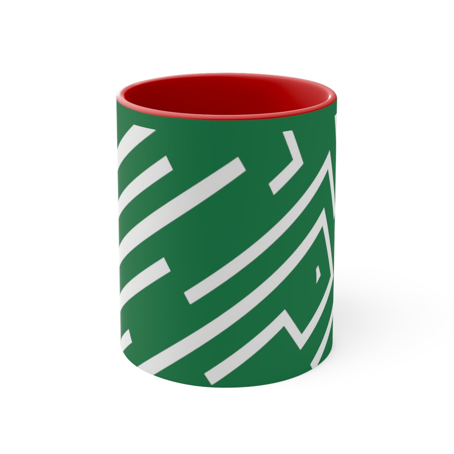 Simple Geo Stripe on Green