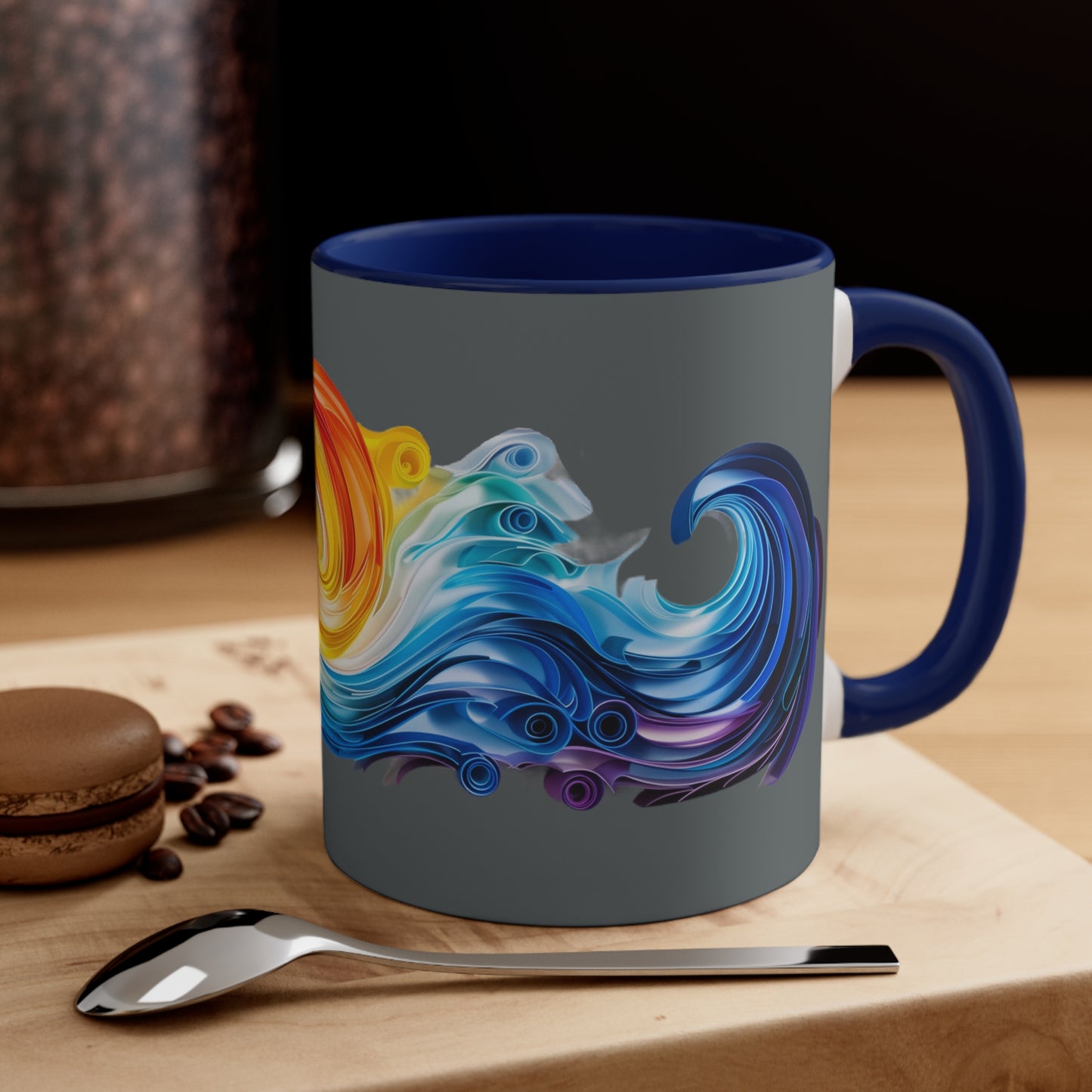 Riptide Quilling on Dark Gray