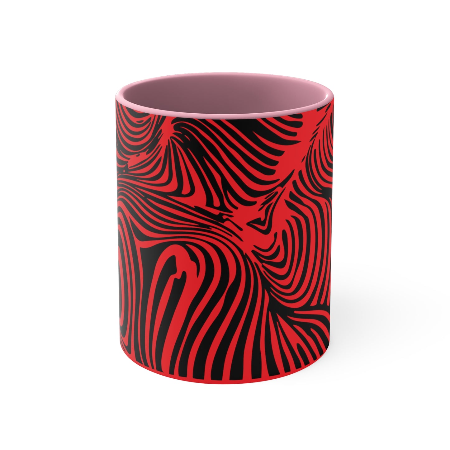 Zebra Swirl on Red