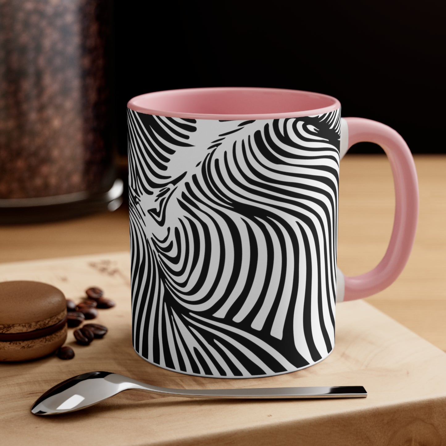 Zebra Swirl on White
