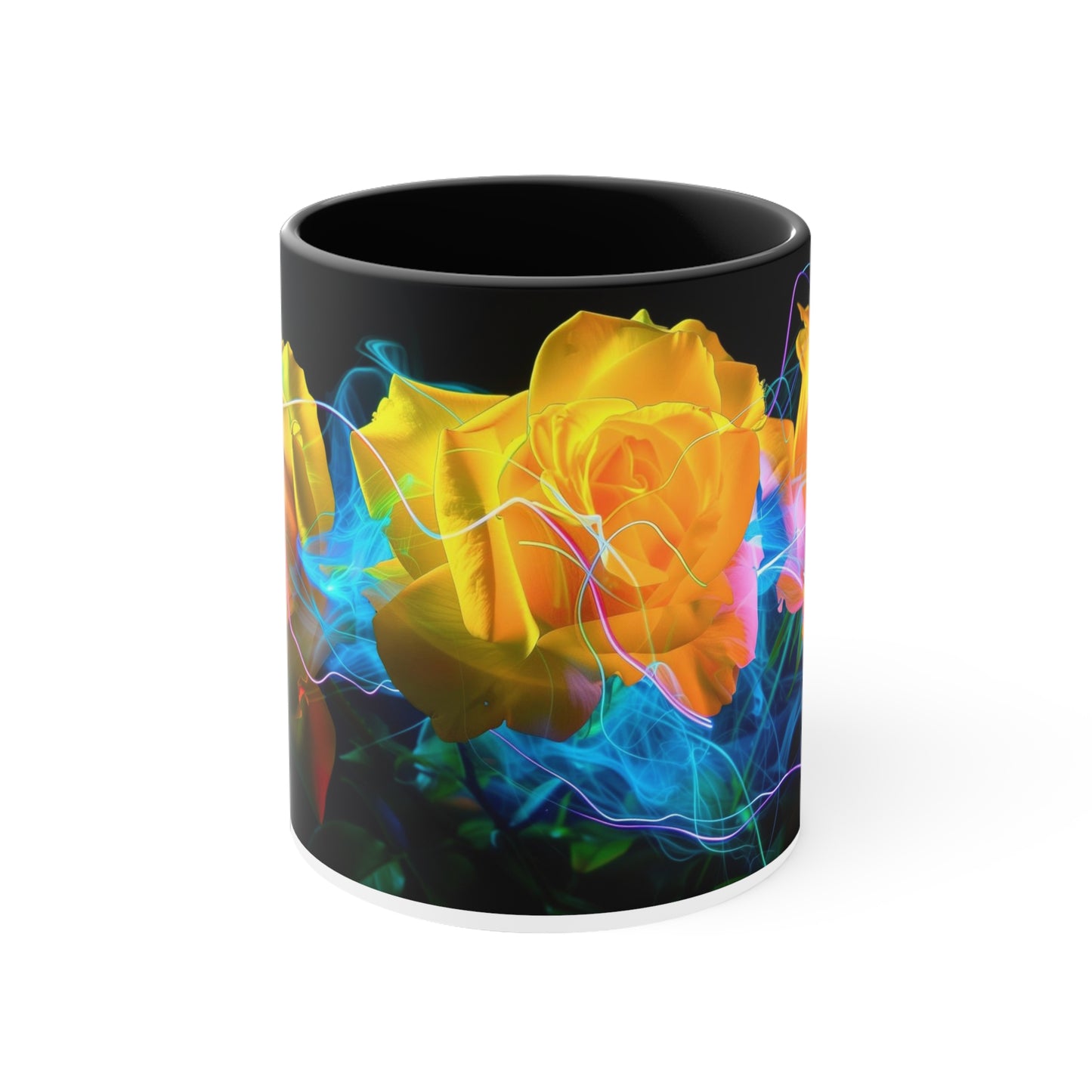 Light Painted Roses in Blue Electric