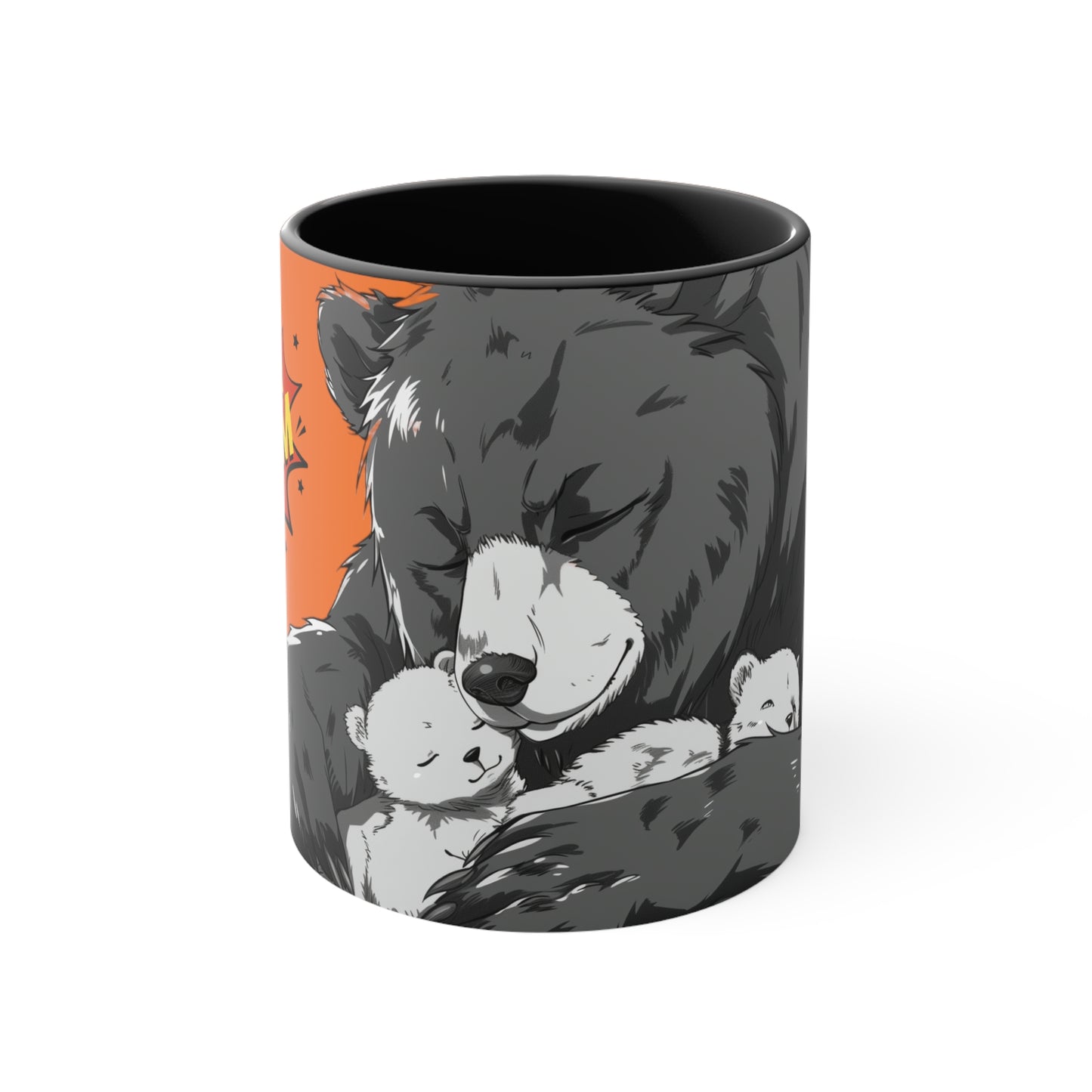 Super Momma Bear on Orange