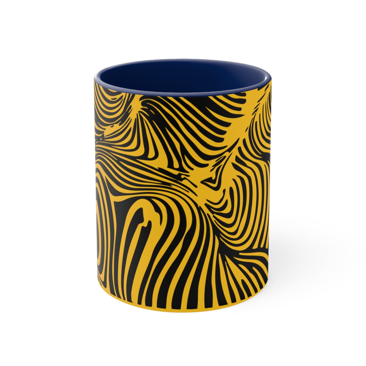 Zebra Swirl on Yellow