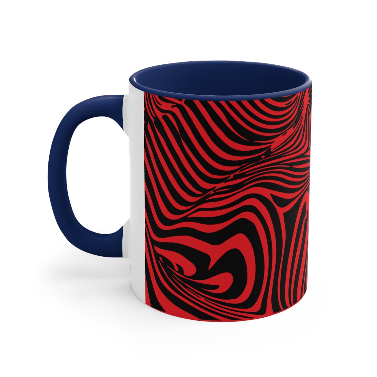 Zebra Swirl on Red