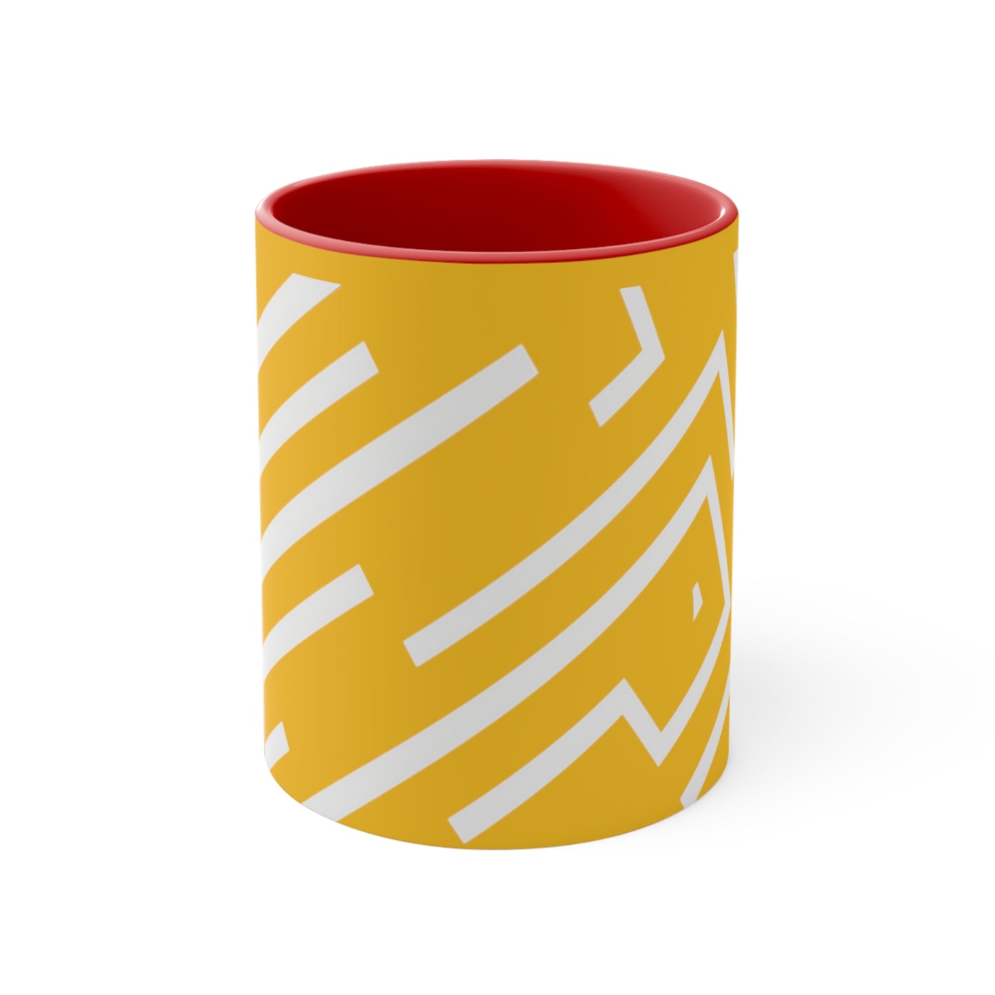 Simple Geo Stripe on Yellow