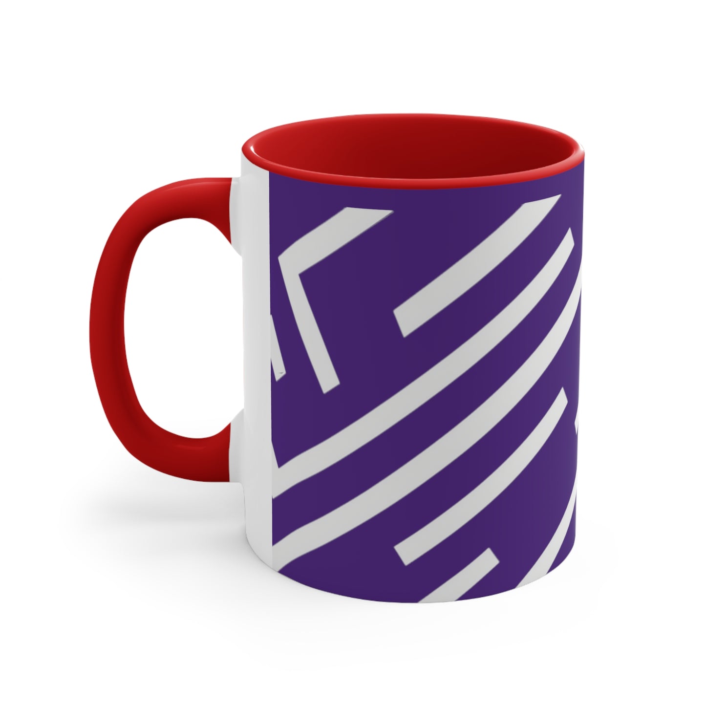Simple Geo Stripe on Purple