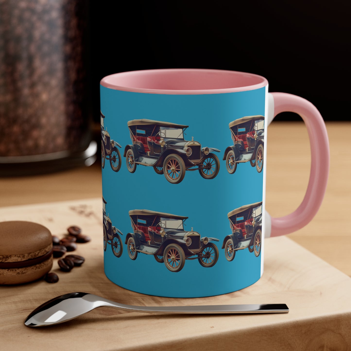Classic Car on Turquoise