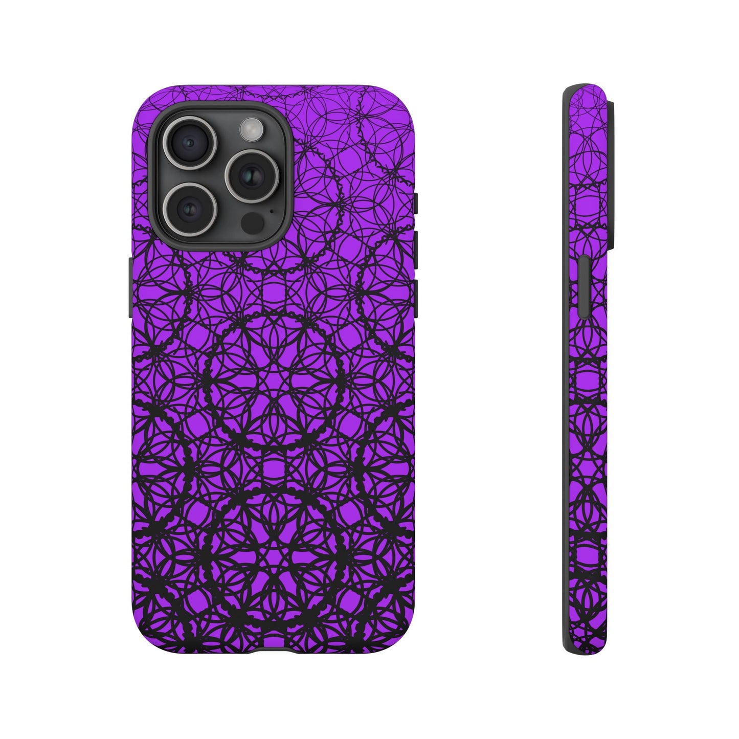 Vibrant and Bold Purple Fade Pattern