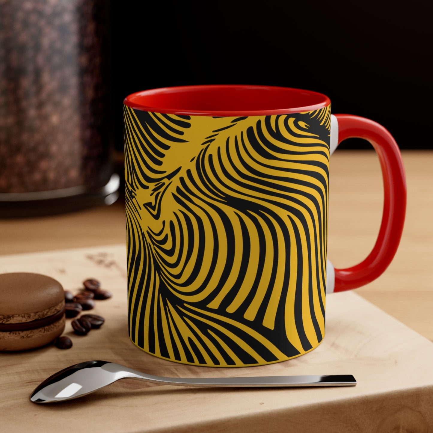 Zebra Swirl on Yellow