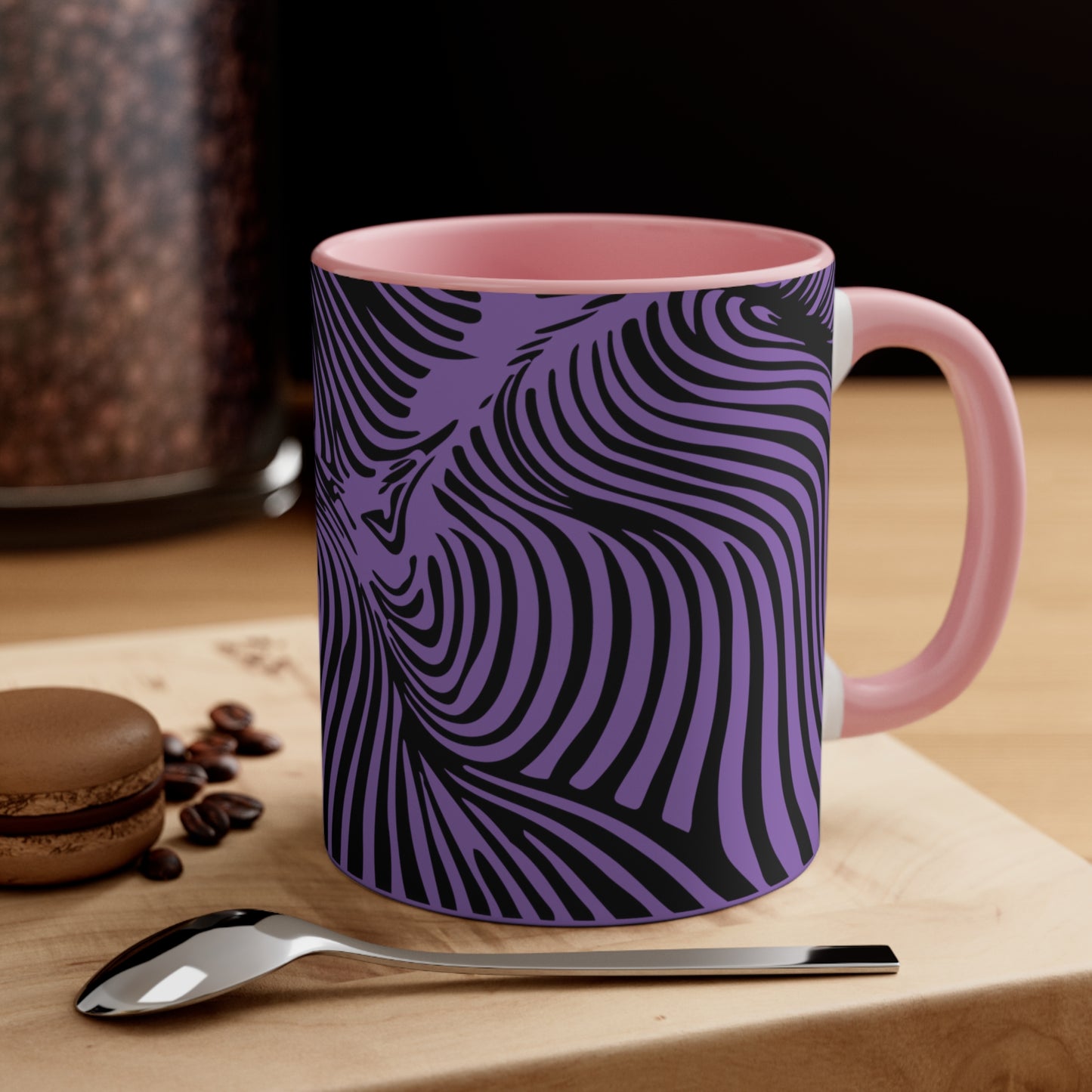 Zebra Swirl on Purple