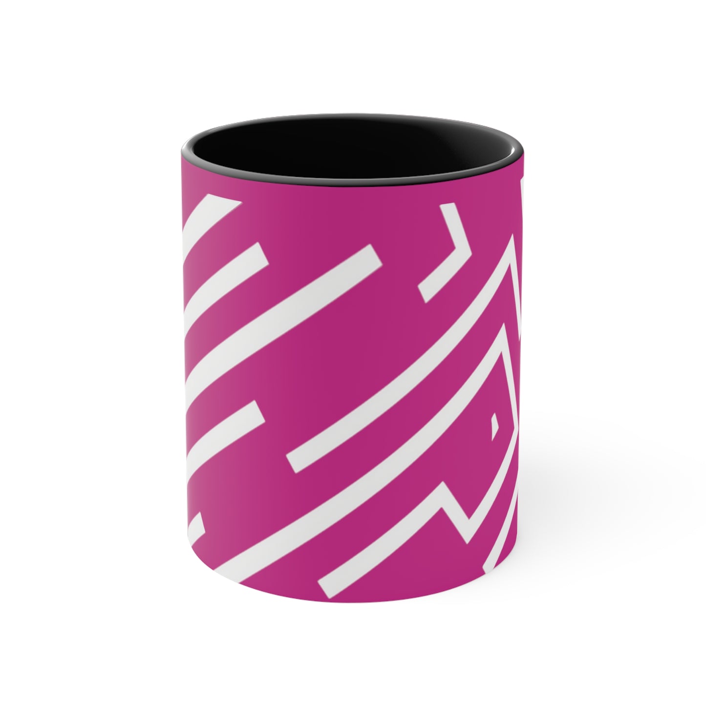 Simple Geo Stripe on Pink