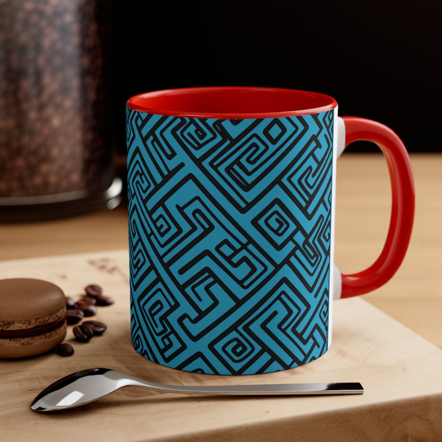 Geometric Hues on Turquoise