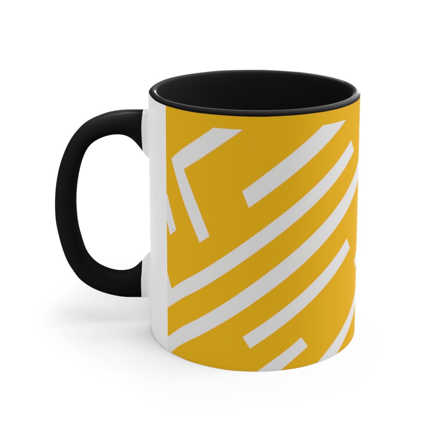 Simple Geo Stripe on Yellow