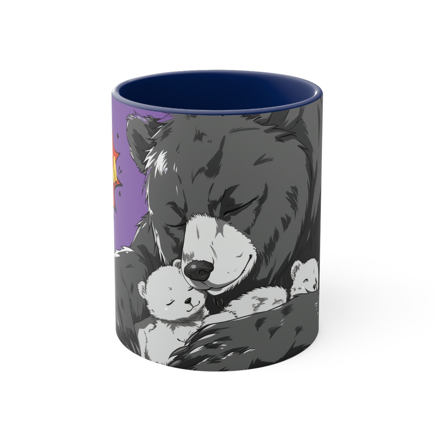 Super Momma Bear on Purple