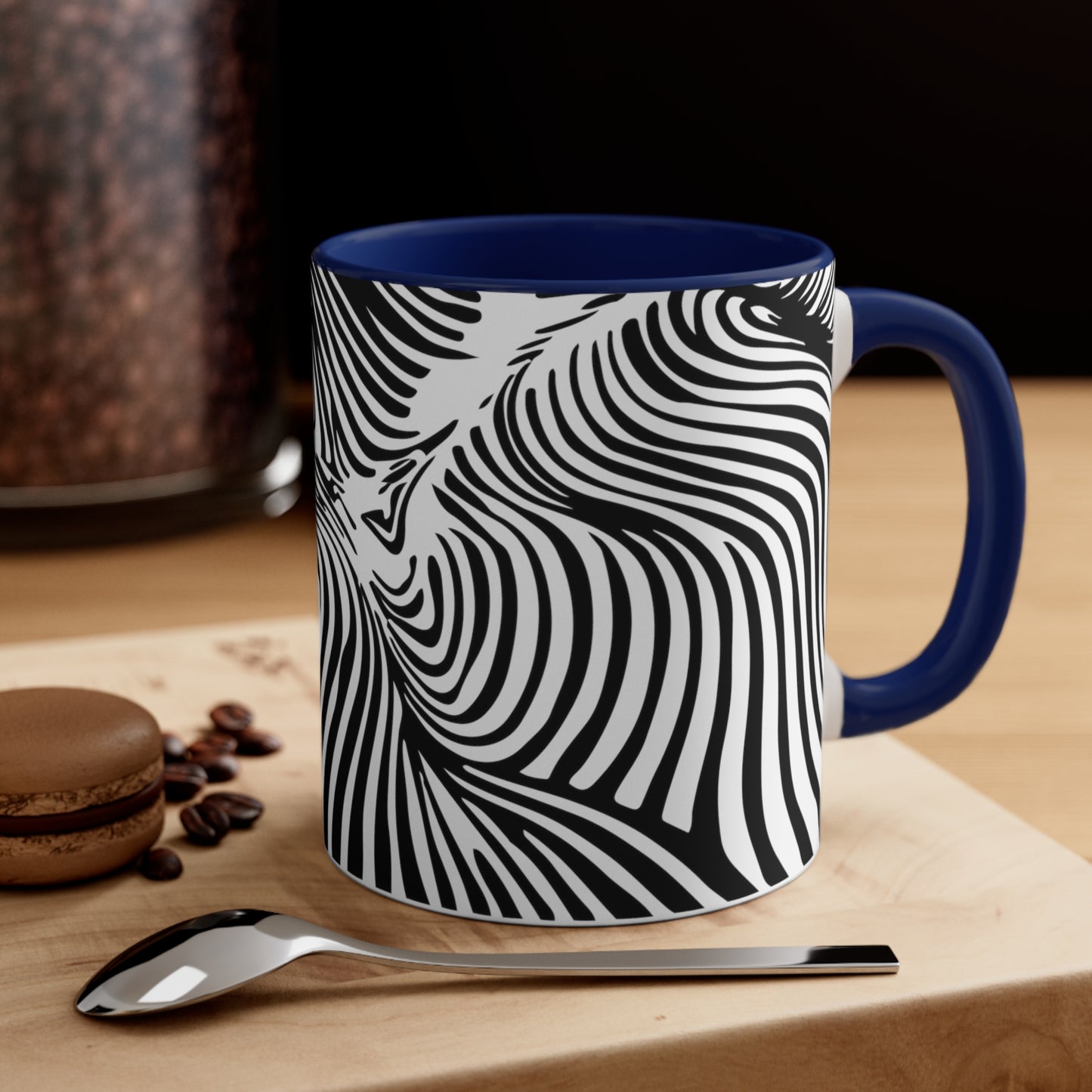 Zebra Swirl on White