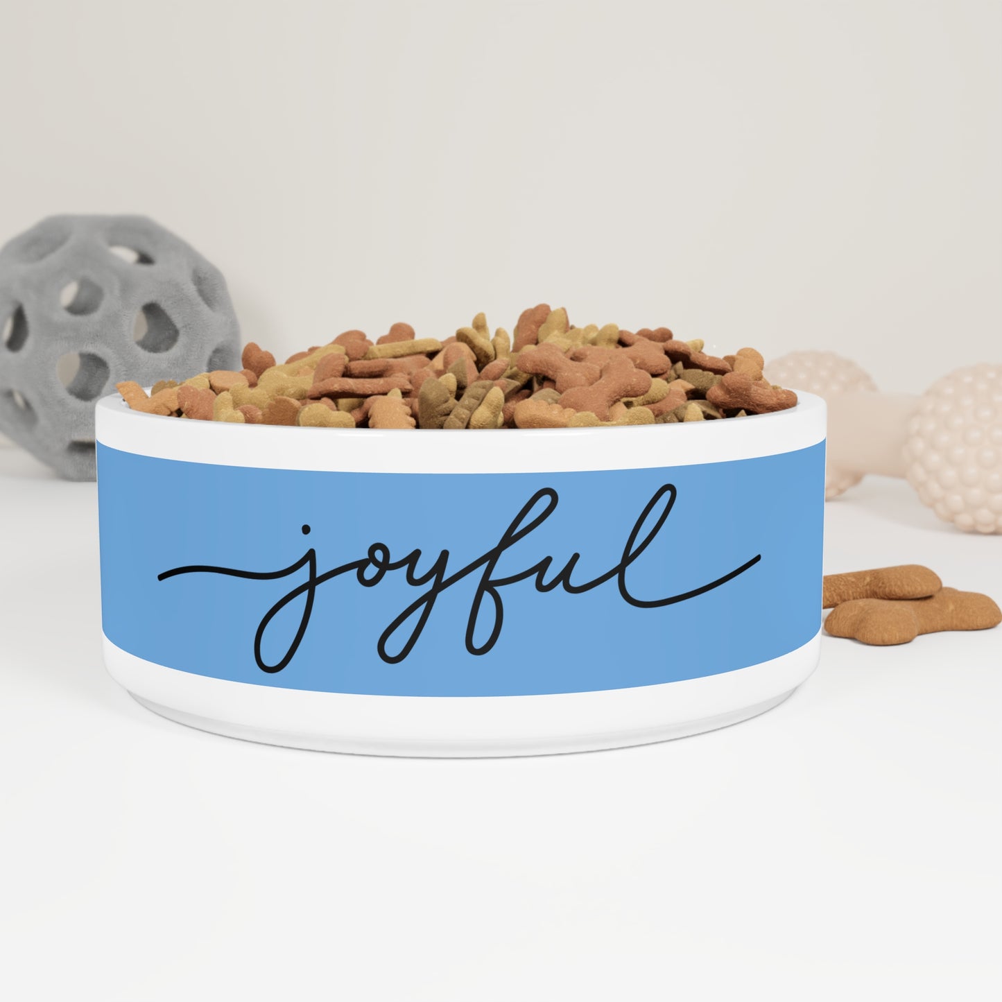 Joyful Bowl on Blue