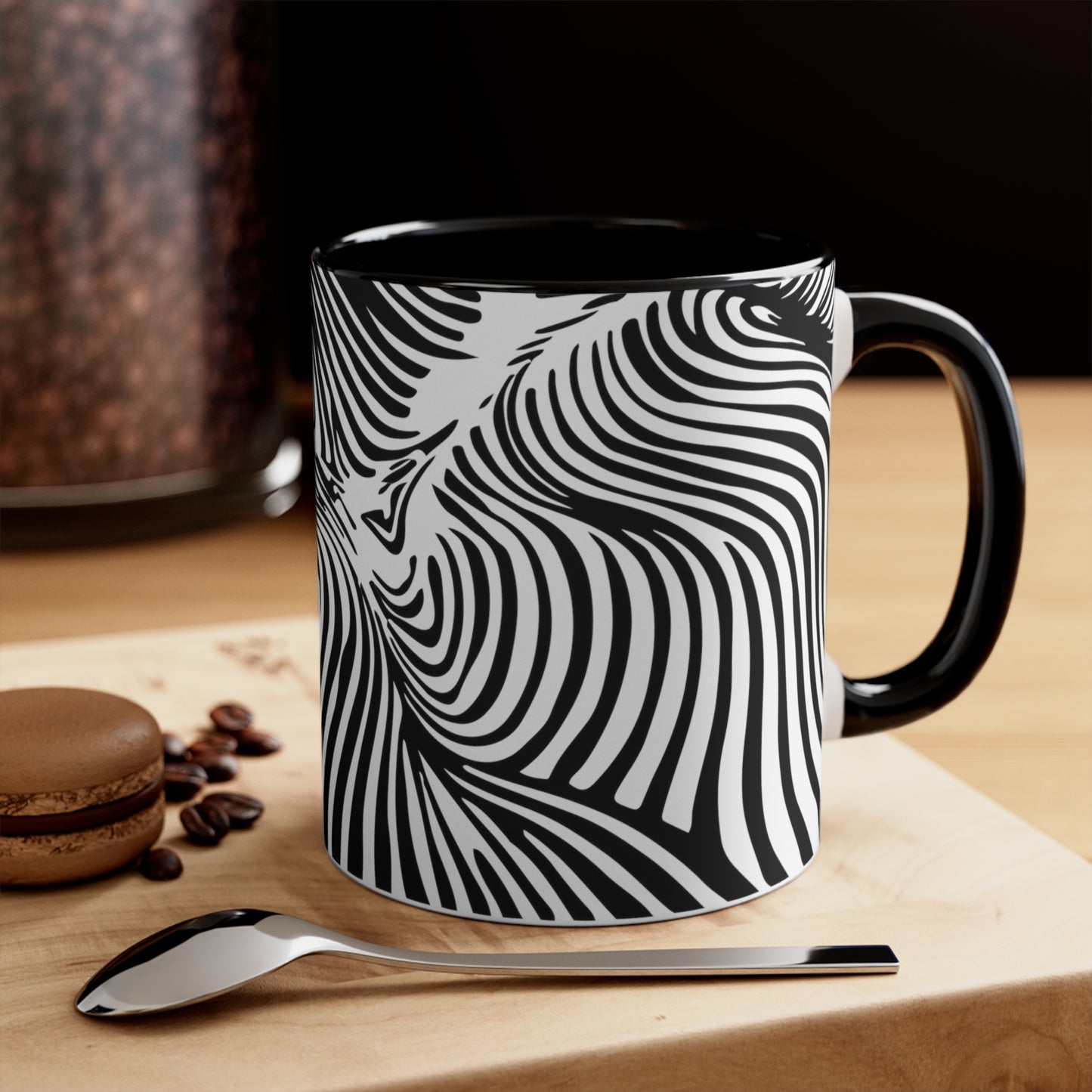 Zebra Swirl on White
