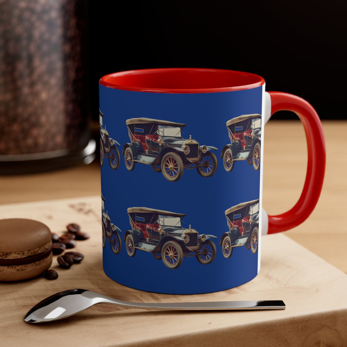 Classic Car on Blue