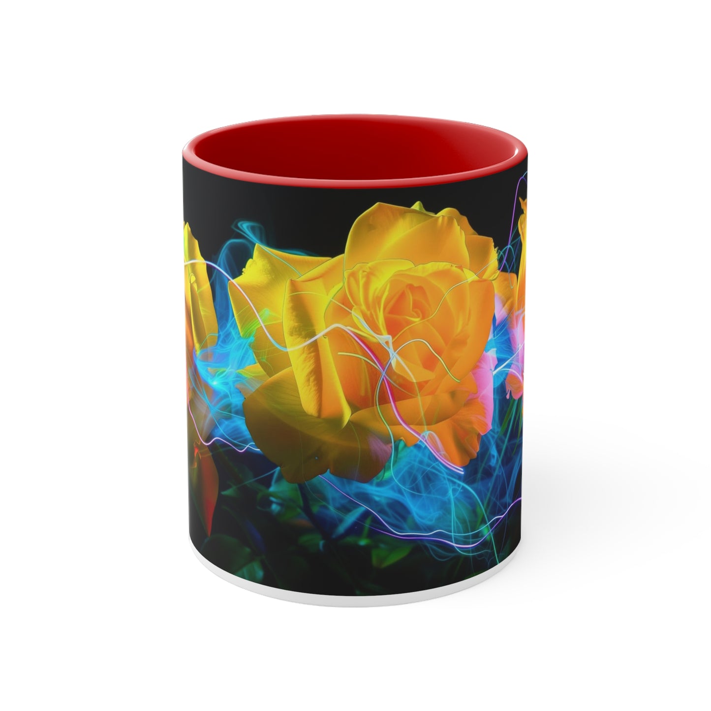 Light Painted Roses in Blue Electric