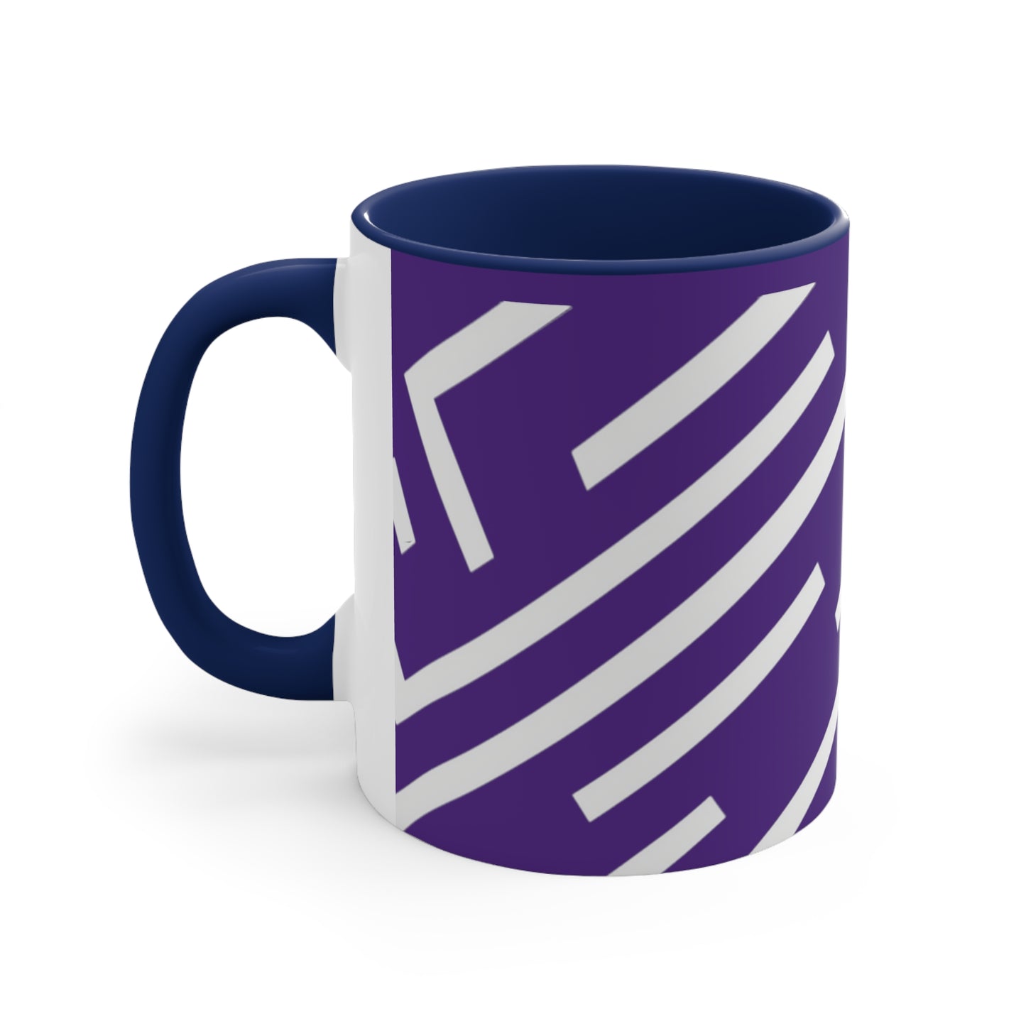Simple Geo Stripe on Purple