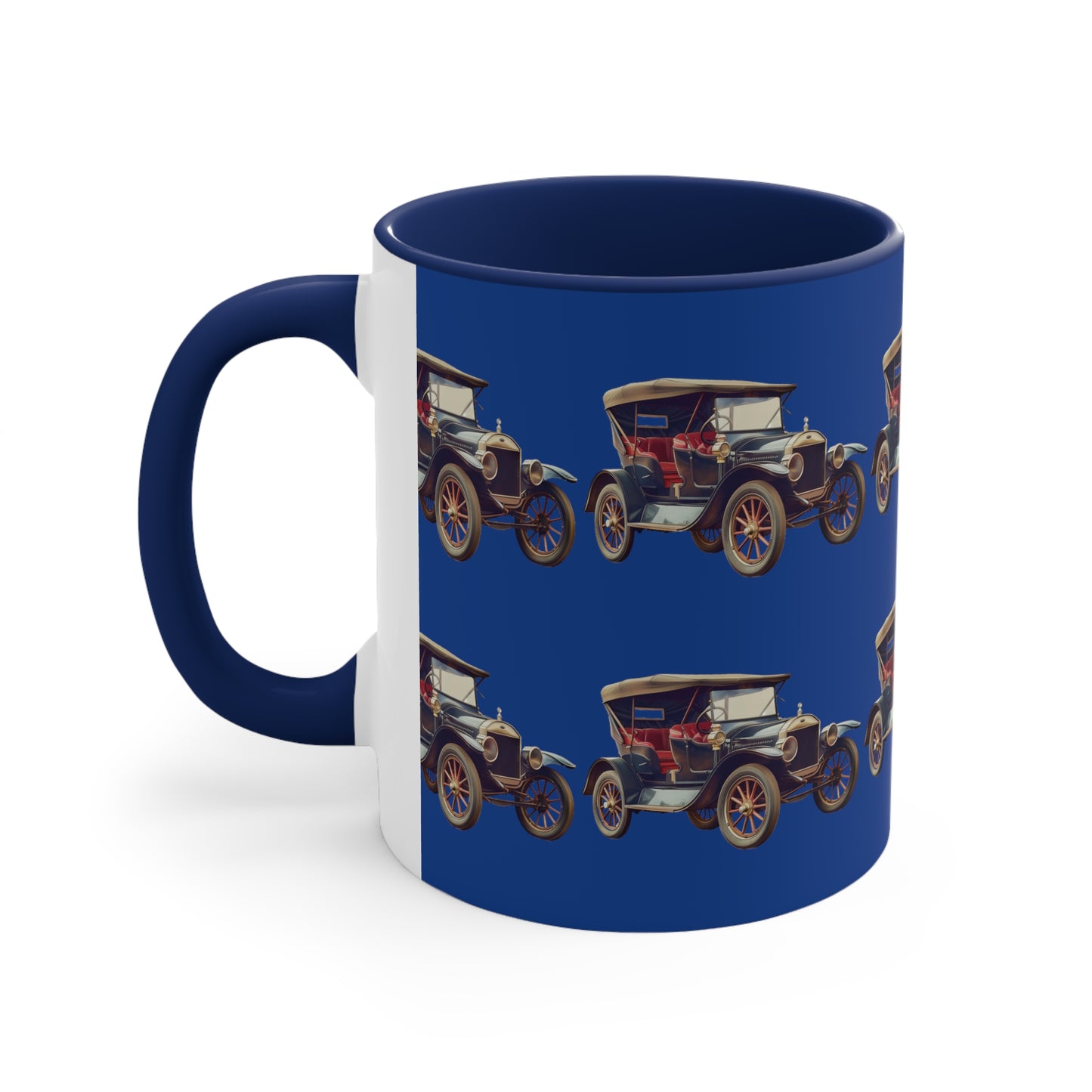 Classic Car on Blue