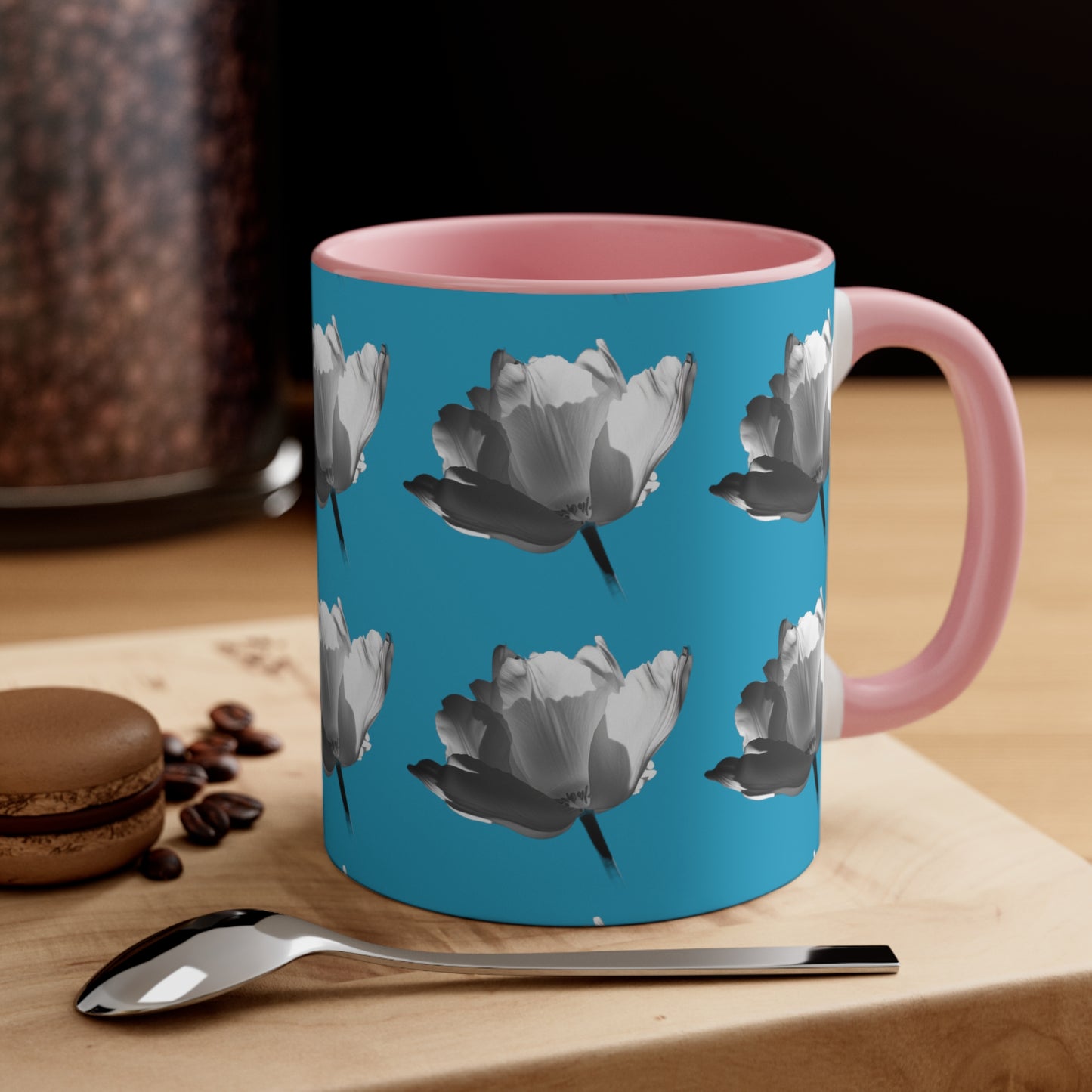 Cloud Rose on Turquoise