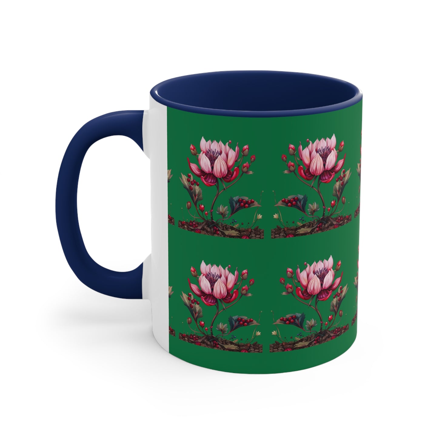 Pink Magnolia on Green