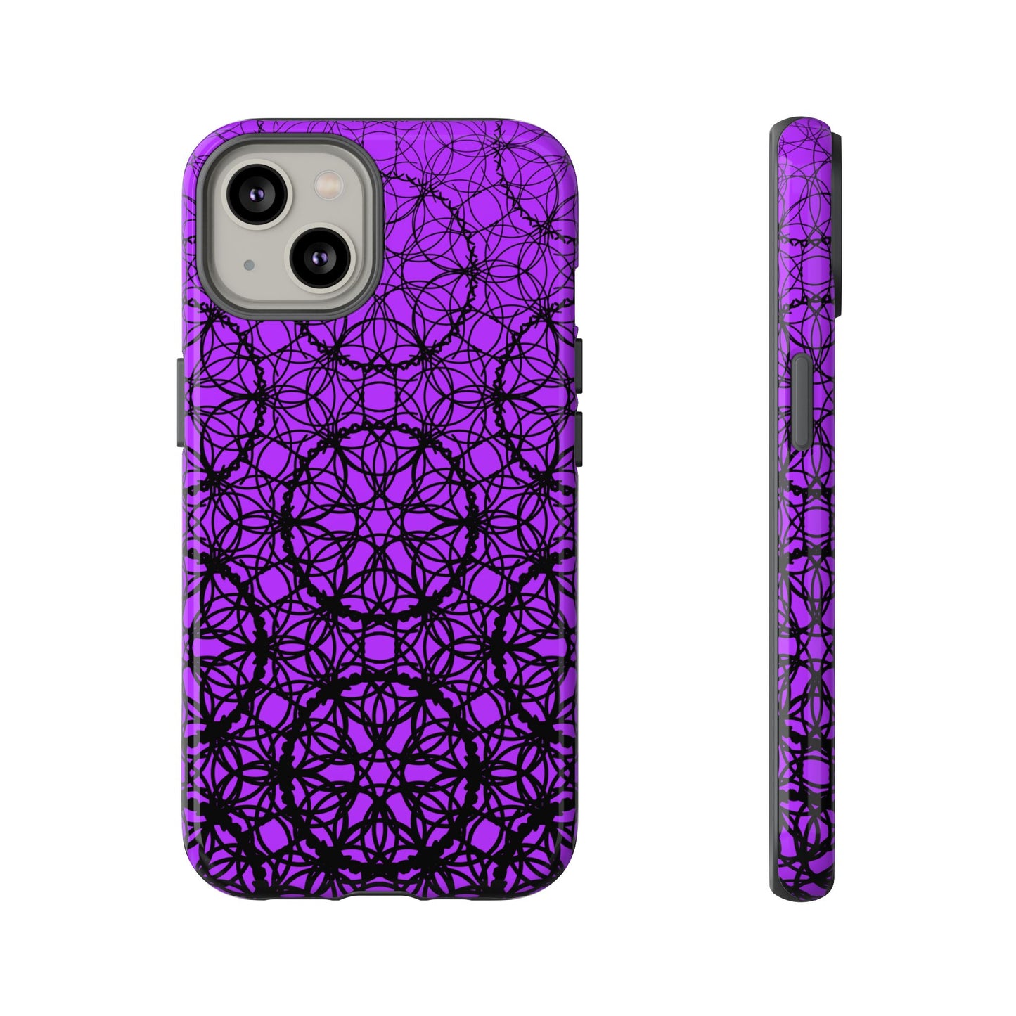 Vibrant and Bold Purple Fade Pattern