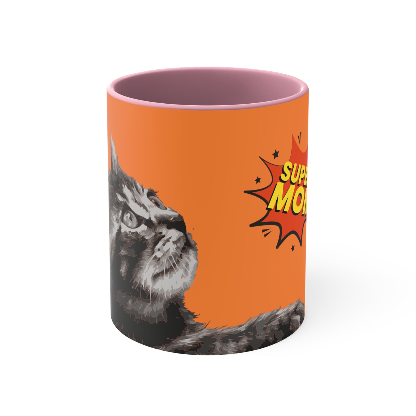 Super Cat Mom on Orange