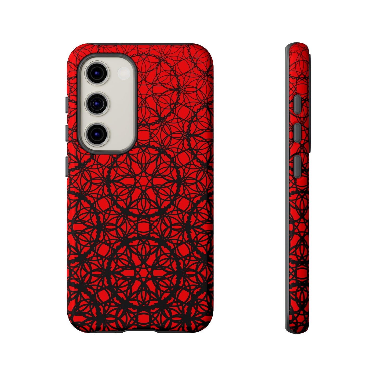 Vibrant Scarlet Fade Pattern - Samsung