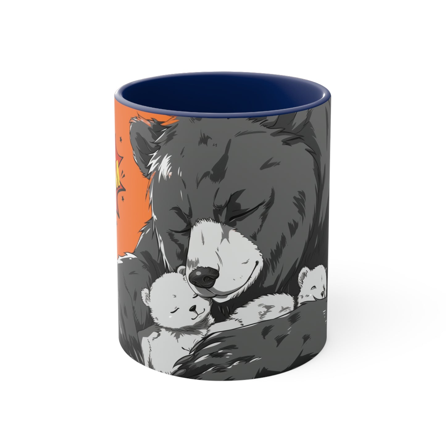 Super Momma Bear on Orange