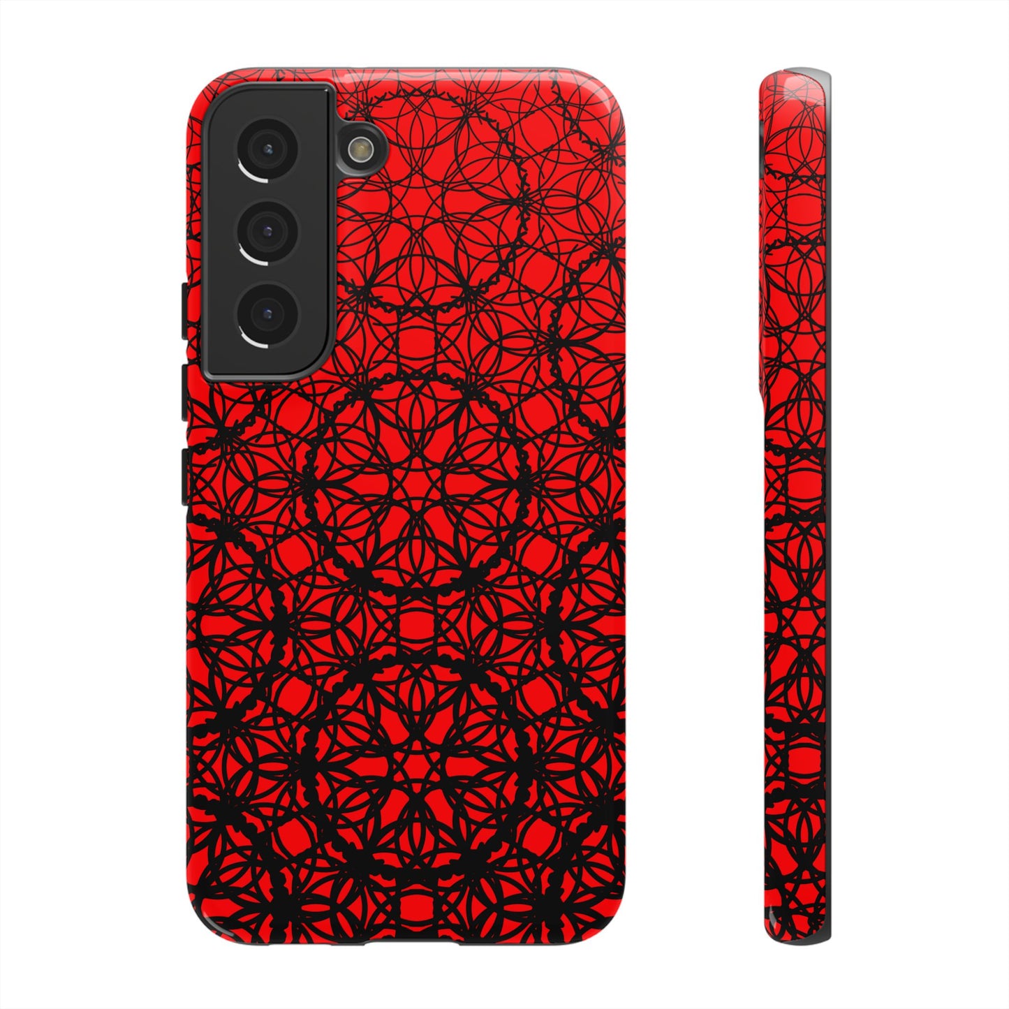 Vibrant Scarlet Fade Pattern - Samsung