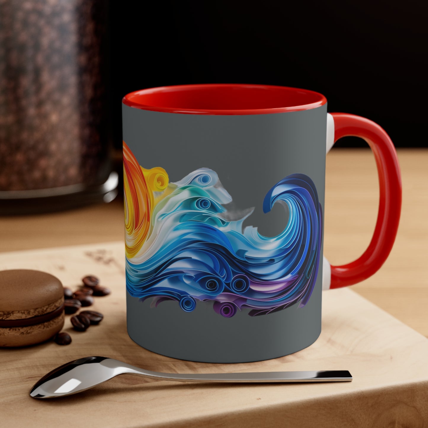 Riptide Quilling on Dark Gray