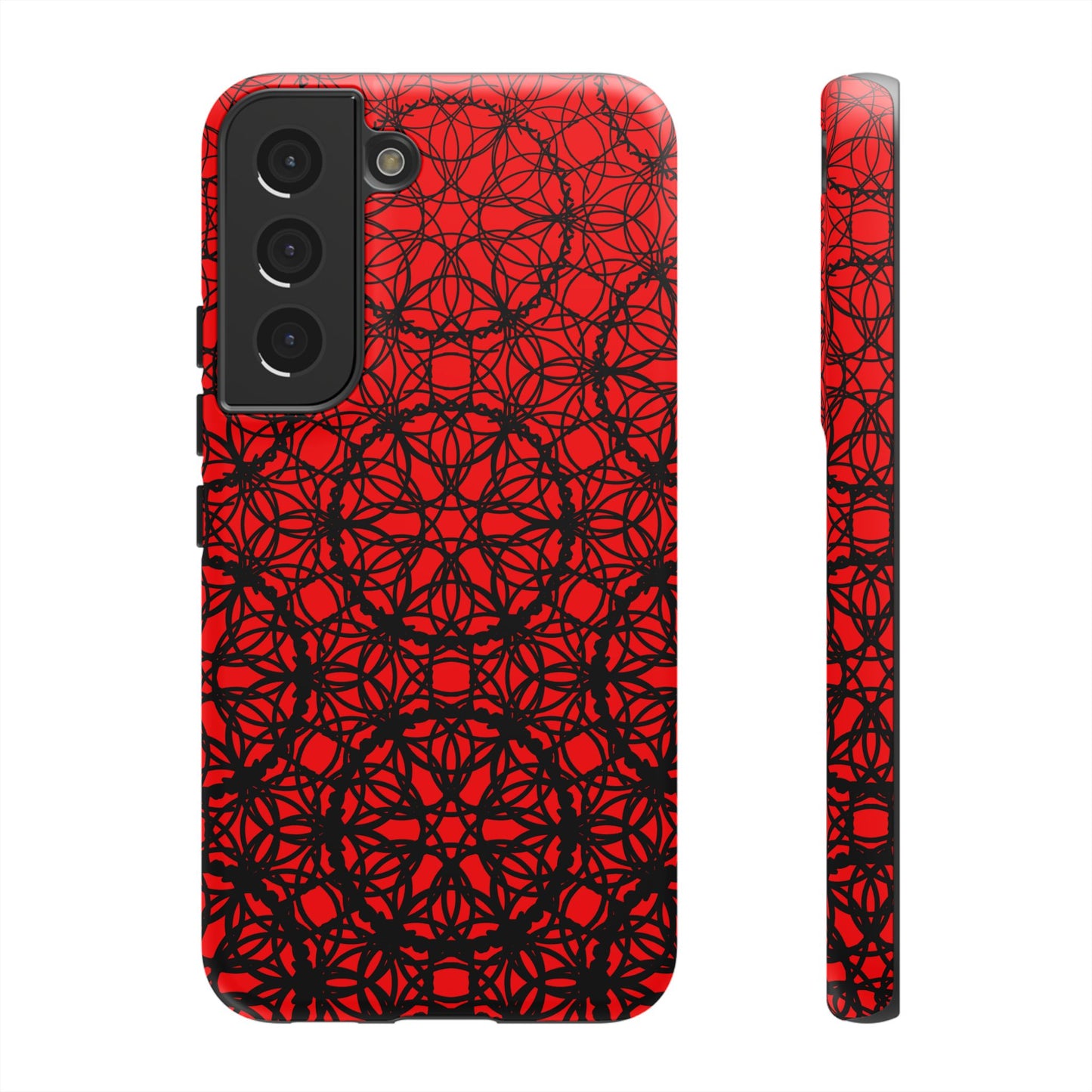 Vibrant Scarlet Fade Pattern - Samsung