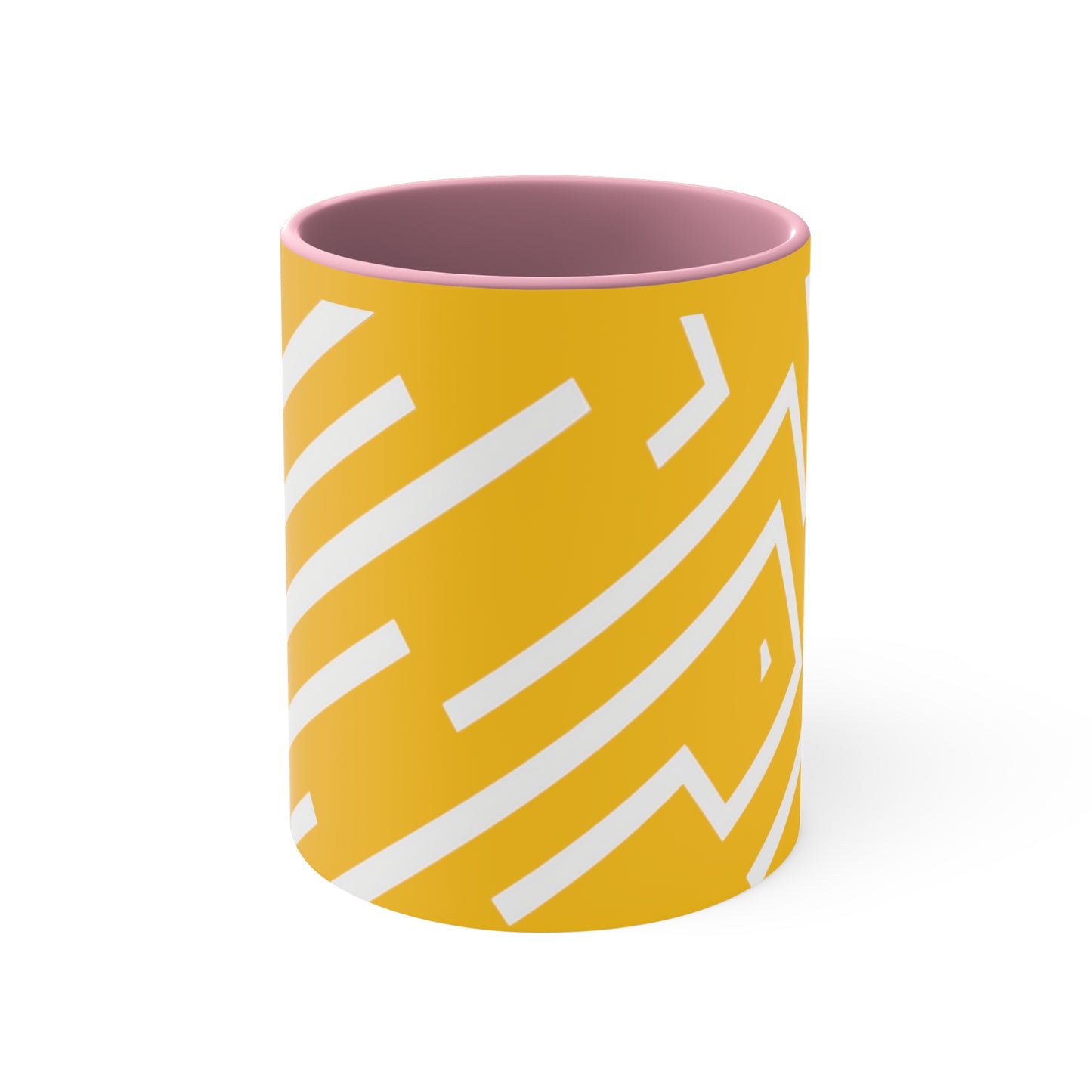 Simple Geo Stripe on Yellow