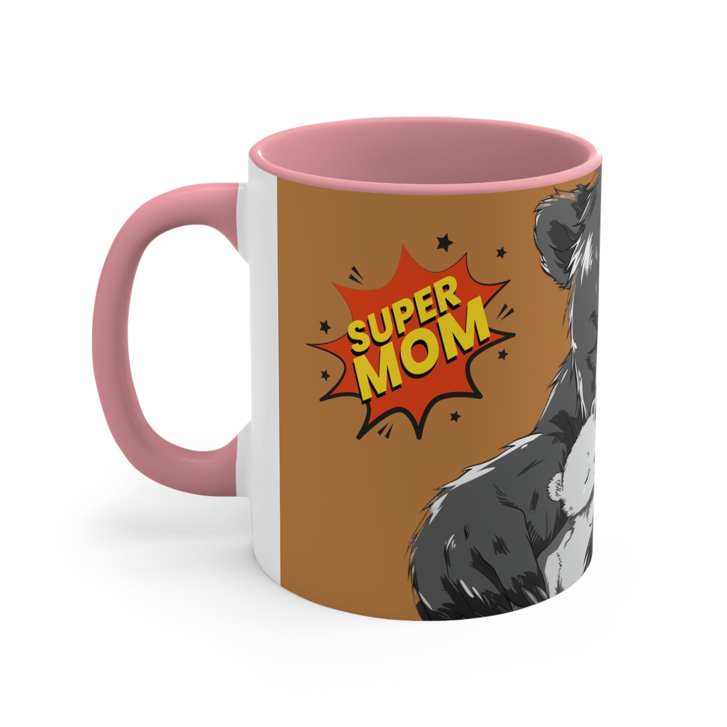 Super Momma Bear on Brown