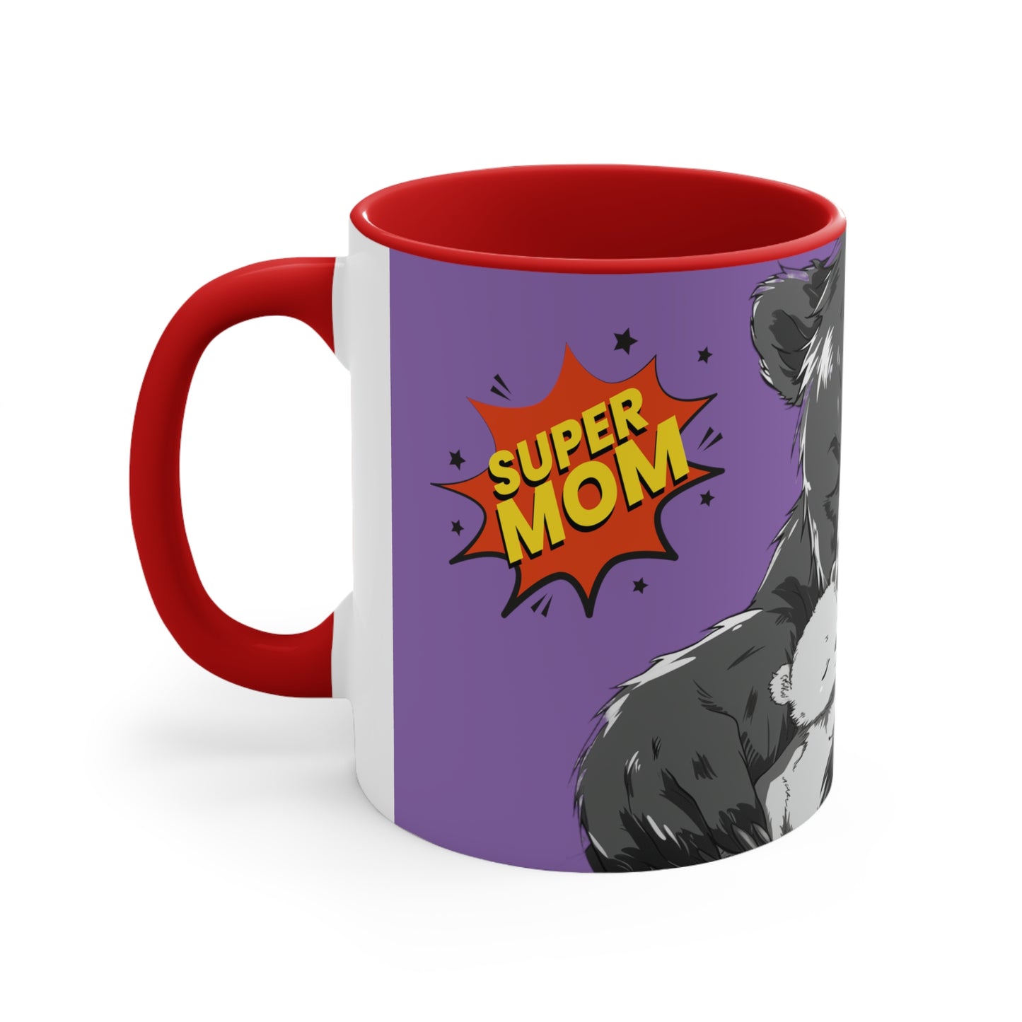 Super Momma Bear on Purple