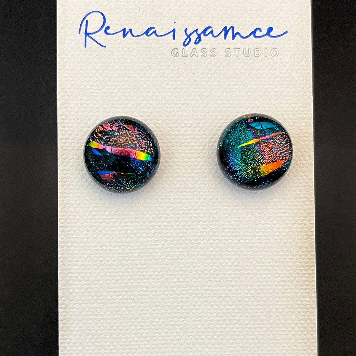 Round Stud Earrings