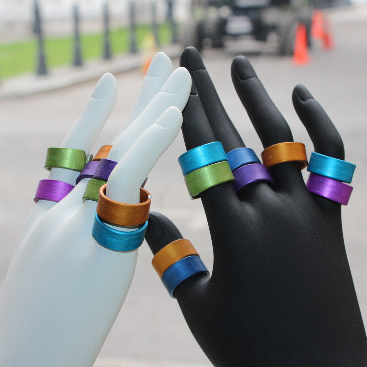Chroma Rings in Anodized Aluminum