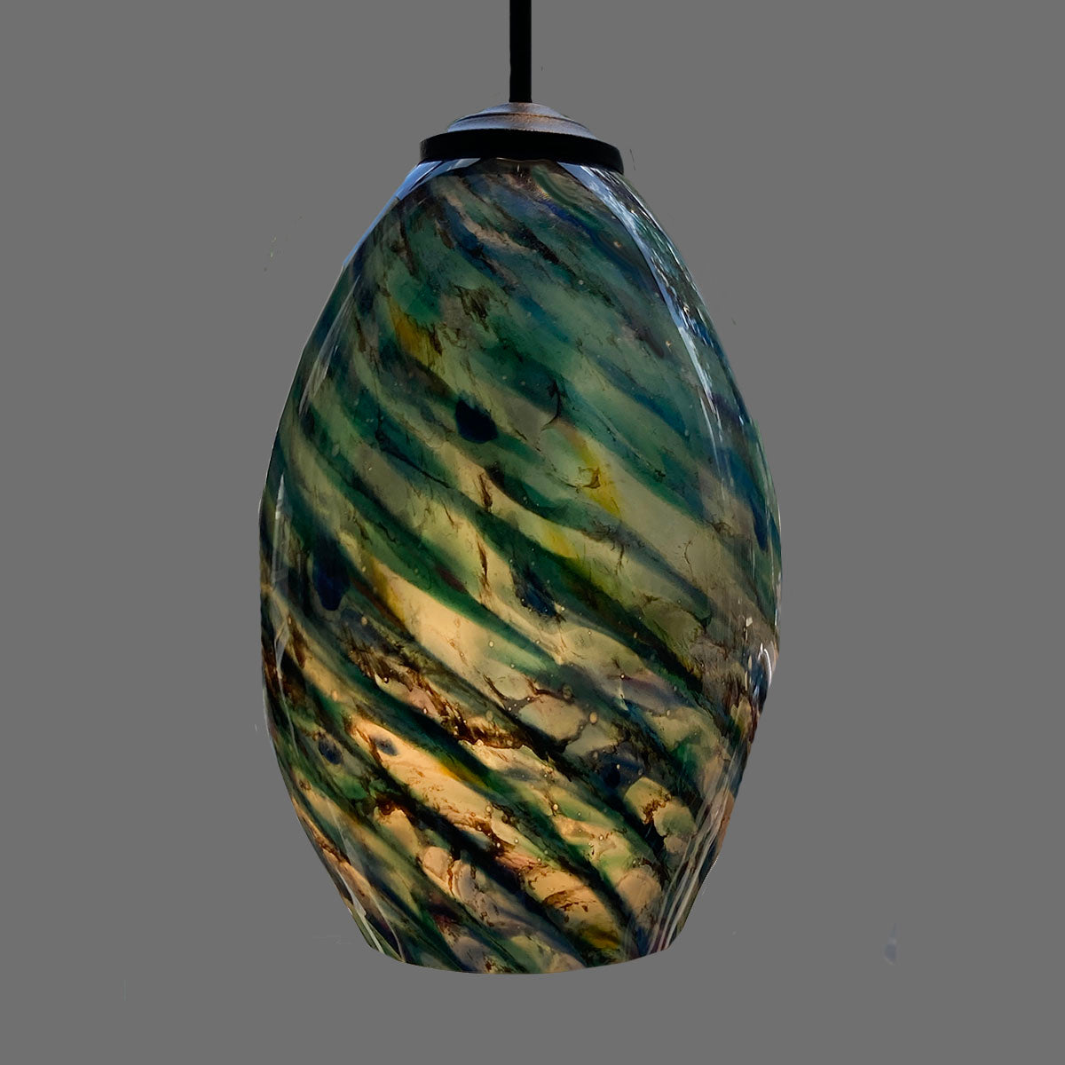 Pendant Oval in Ocean