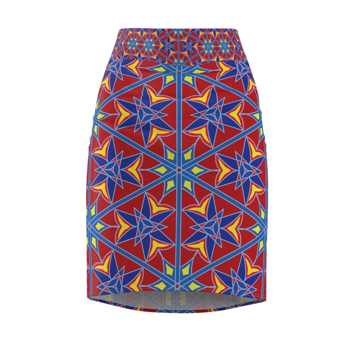 Kaleidoscope Sunrise Pencil Skirt